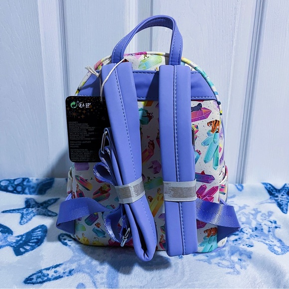 NWT 🔮 Loungefly Disney Crystal Sidekicks All Over Print Backpack - Picture 3 of 7